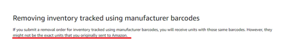 Shipping Amazon FBA label: interpretation of manufacturer's barcode and FNSKU code