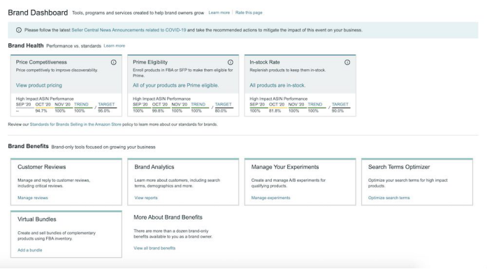 跨境资讯亚马逊A10算法对listing排名，也看“Brand Account Health”和“Voice of the Customer”指标！