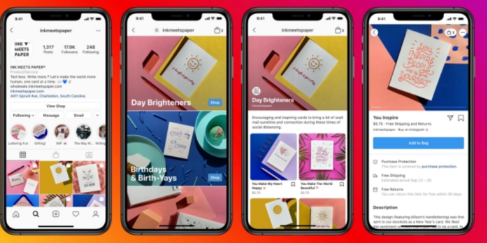 电商平台Instagram在Shop上测试广告，首先面向美国部分品牌