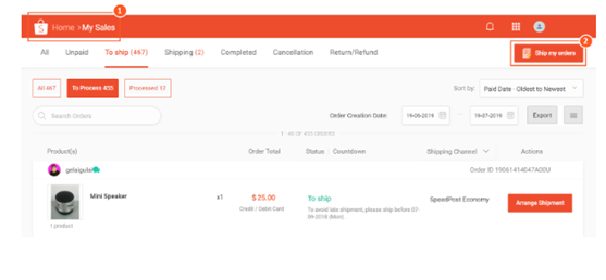 电商平台Shopee卖家未及时发货，订单被平台取消？“批量发货”可解决