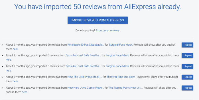 出海AliExpress Review Importer：将阿里巴巴速卖通产品评论，导入Shopify独立站