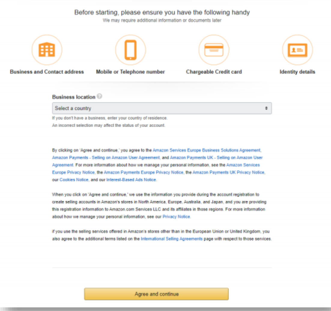 How can Amazon Poland, an e-commerce platform, register a seller's account?