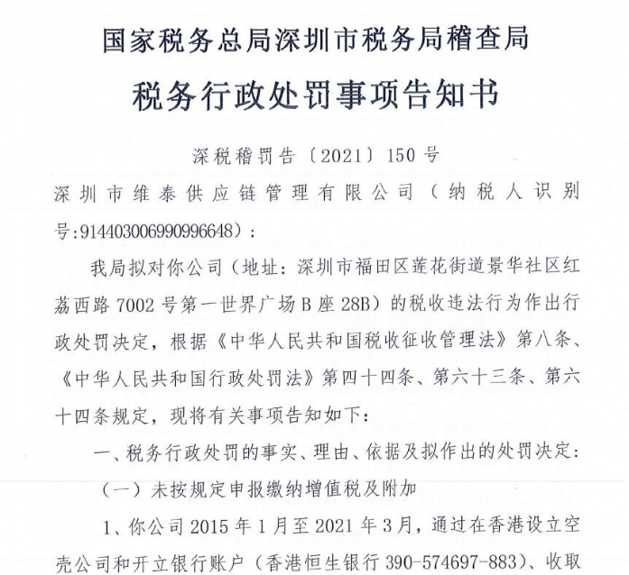 The tax refund of Tongtuo Technology of e-commerce platform is 20 million yuan, and the seller is fined 30 million yuan for illegal tax refund (compliance declaration guide)