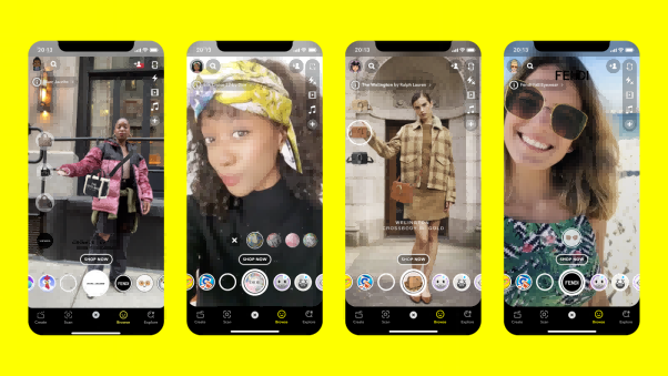 What kind of group images are portrayed by Generation Z on Snapchat platform