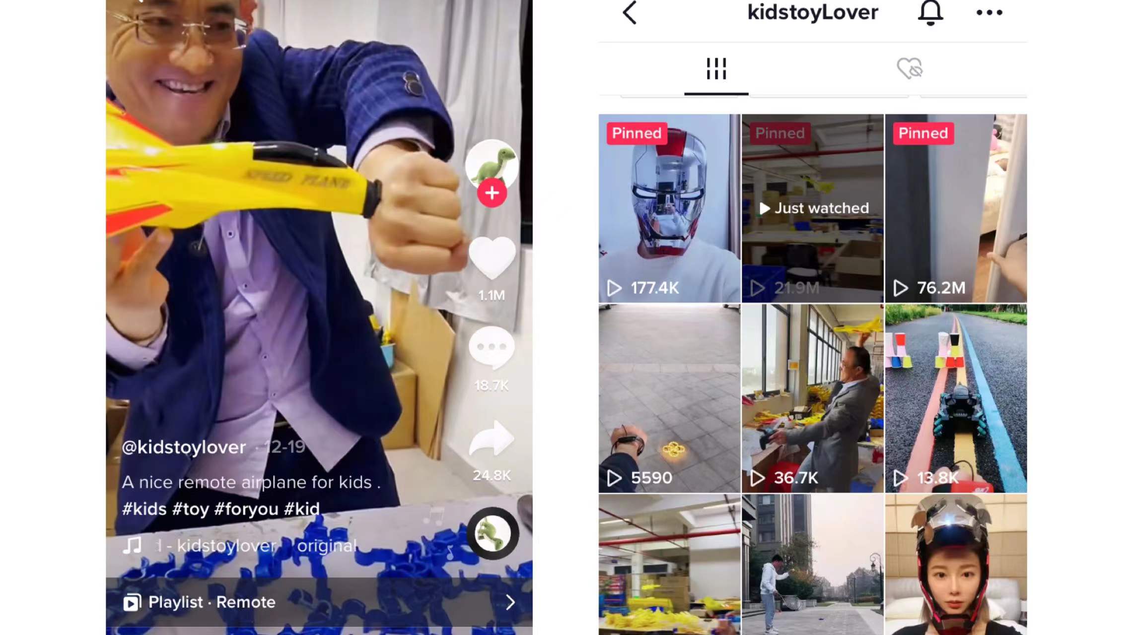 Cross border information plastic planes are popular in TikTok, with more than 21.9 million broadcasts in 10 days!