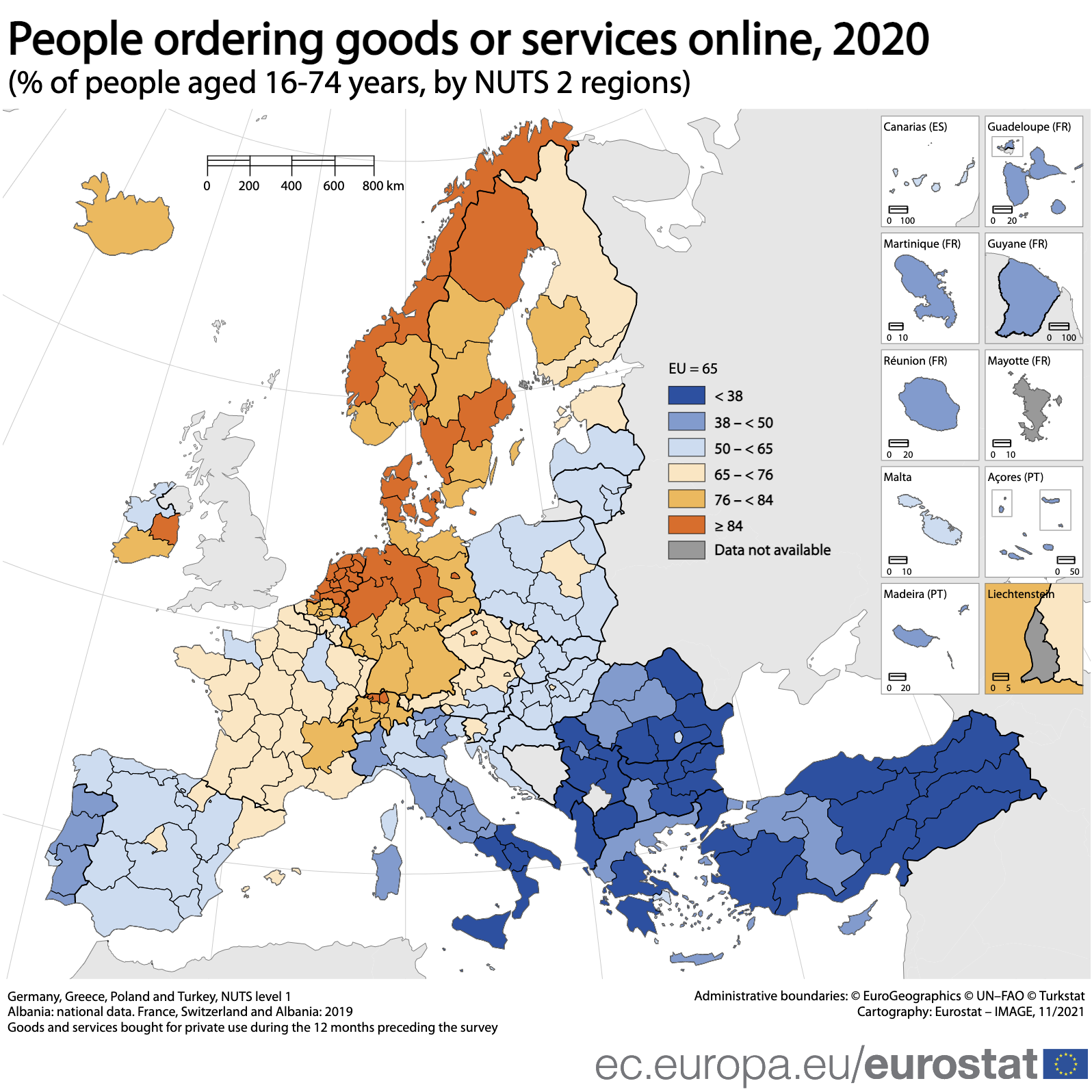 Seagoing Information Online shopping in Europe is becoming popular, and more than 80% of young people have bought online
