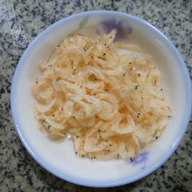 steamed stinky tofu with shrimp skin. if you like stinky tofu, you must not miss