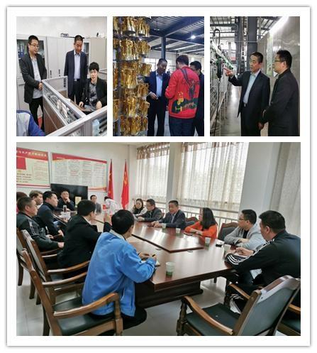 deputy director zhu jianhua led a team to key foreign trade enterprises to carry out the