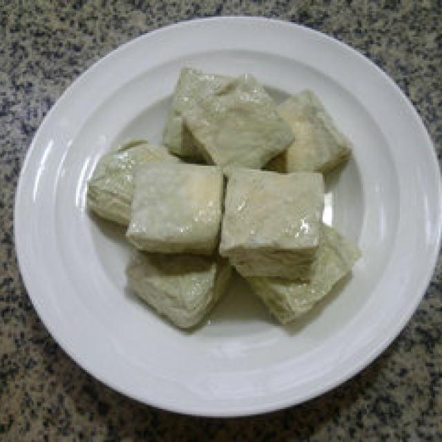 steamed stinky tofu with shrimp. if you like stinky tofu, you must not miss