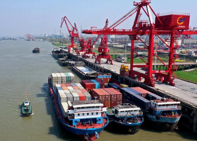 anhui tongling port yangtze river foreign trade terminal upgrade completed