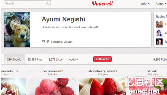 跨境资讯翻译：pinterest 如何获得成千上万的关注者（上）