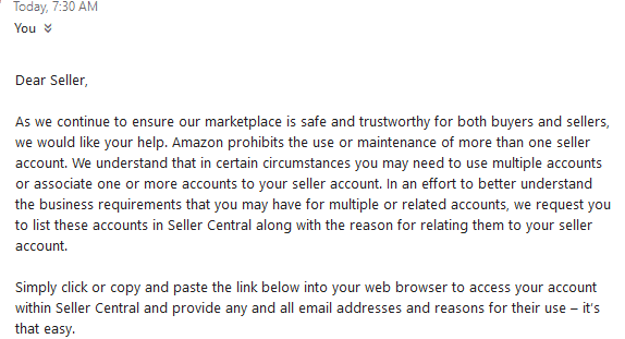 跨境电商物流亚马逊又发邮件来问VAT和关联账号，卖家的日子不好过了
