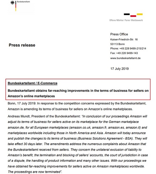 跨境电商霸气！德国为全球亚马逊卖家撑腰，账户不是你想封，想封就能封