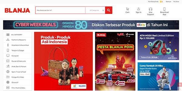 跨境电商物流印度尼西亚十大电商网站