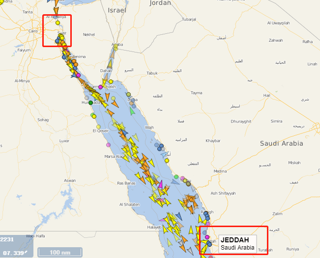 出海资讯苏伊士航运乱局持续，吉达港免收60天仓储费助滞留货船