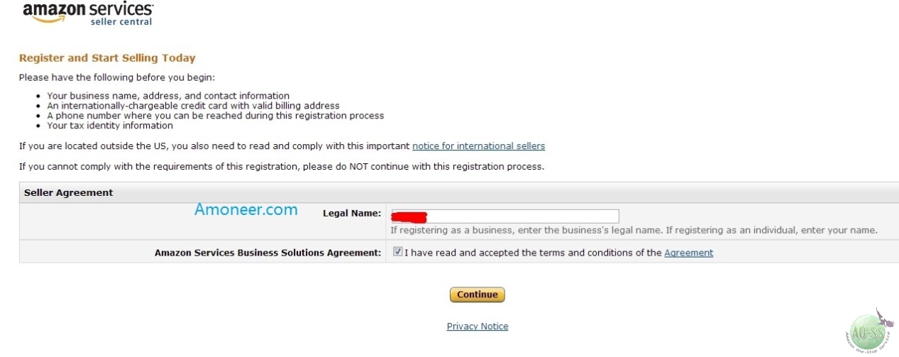 跨境电商物流Amazon账号注册流程