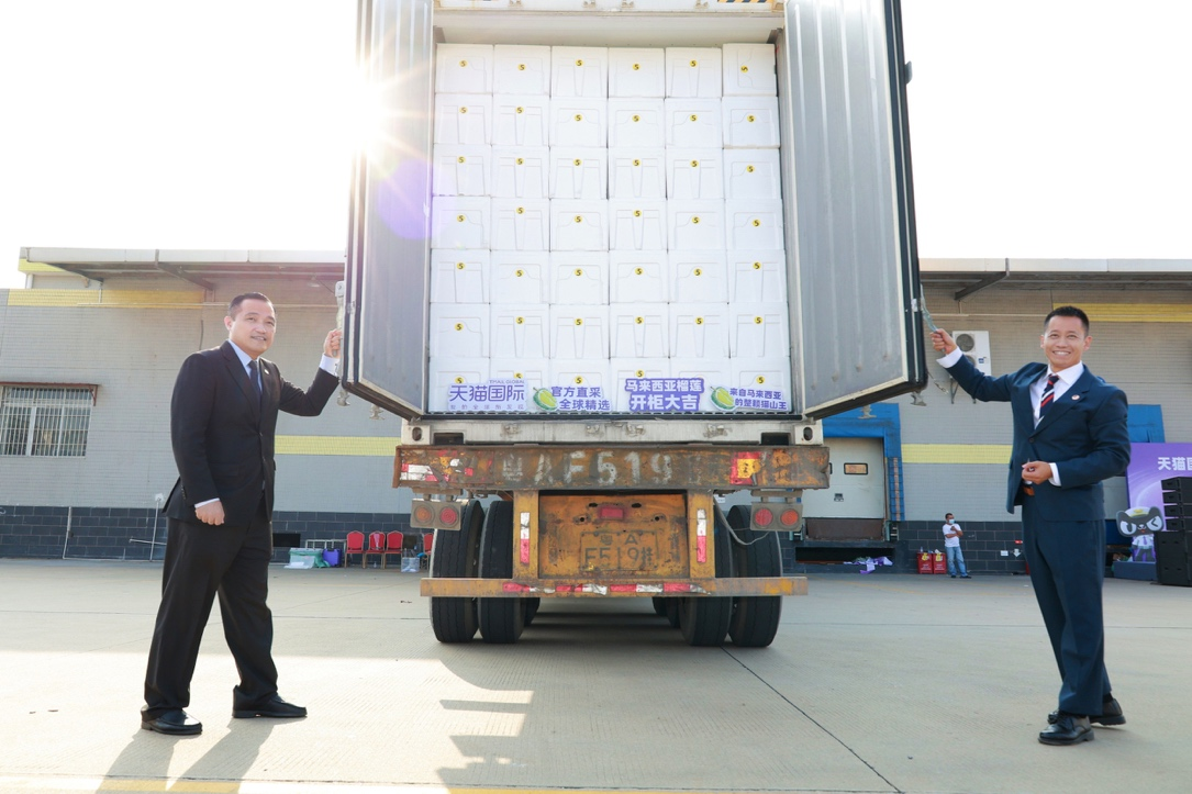 出海全程冷链直供双11，天猫国际“国家爆款”计划承包5000棵猫山王榴莲树