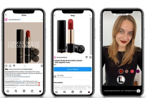 b2bInstagram推出虚拟试妆购物功能